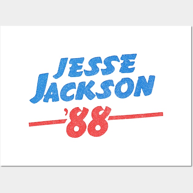 Jesse Jackson 88 / Retro Faded Style Original Design Wall Art by CultOfRomance